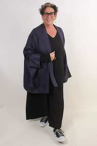 TCD Boxy Jacket - Navy Linen Twill