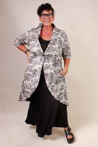 Clothing: TCD Jack Coat - Crosshatch Neutral/Black