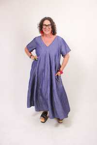 Clothing: TCD Roxy Dress - Blue Sheen