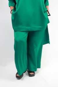 TCD Sadie Pant - Emerald Satin