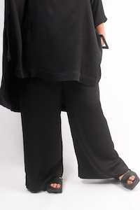 TCD Sadie Pant - Black Satin