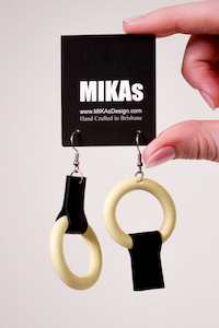 Mikas Plus Minus Earrings - Cream