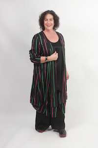 Clothing: TCD Dustine Duster - Stripe Linen