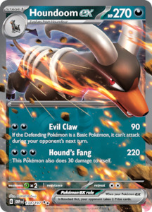 Game: Houndoom ex (134/197) [Scarlet & Violet: Obsidian Flames]