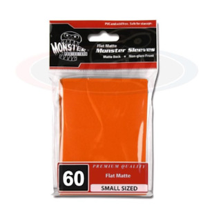 Game: Monster Protectors Matte Sleeves - Small - Non Glare - Orange