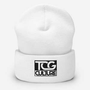 TCG Culture Cuffed Beanie with Black Embroidered Logo