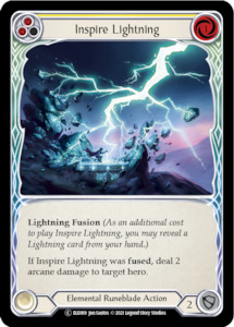 Game: Inspire Lightning (Yellow) [U-ELE089] (Tales of Aria Unlimited)  Unlimited Rainbow Foil