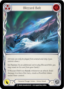 Blizzard Bolt (Blue) [U-ELE046] (Tales of Aria Unlimited)  Unlimited Rainbow Foil