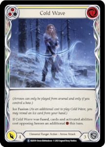 Cold Wave (Yellow) [U-ELE039] (Tales of Aria Unlimited)  Unlimited Rainbow Foil