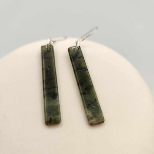 Earrings - Small Pounamu AS3 - Te Ana Māori Rock Art