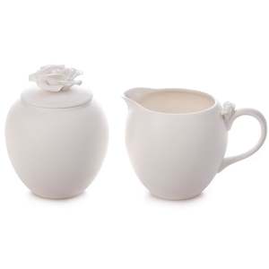 Tea wholesaling: Fleur de Vie Milk Jug & Sugar Bowl