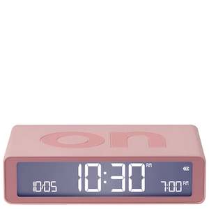 Lexon Flip Classic Reversible LCD Alarm Clock - Pink