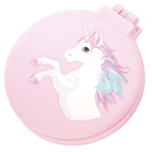 Unicorn Compact Hairbrush with Mirror