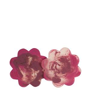 Sage x Clare Resin Cecilia Coaster Set - Rhubarb