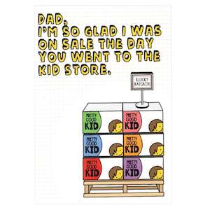 Kitchenware: Things by Bean Father's Day Card - Dad Loves a Bargain