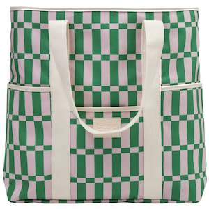 Kitchenware: Base Beach Bag - Apple / Soft Pink Check