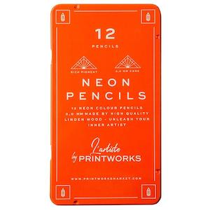 Kitchenware: Printworks Colour Pencil Set - Neon