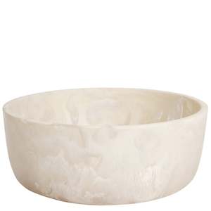 Sage x Clare Mazzini Resin Serving Bowl - Vanilla