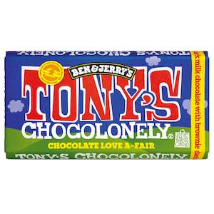 Tony's Chocolonely x Ben & Jerry's 180g Dark Chocolate Brownie