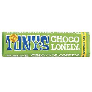 Kitchenware: Tony's Chocolonely 47g Mini Bar Dark Chocolate Almond Sea Salt