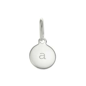 Little Kirstin Ash Circle Initials - Sterling Silver