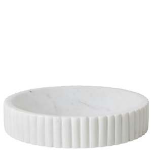 Kitchenware: Broste Copenhagen Platon Marble Bowl - Large White