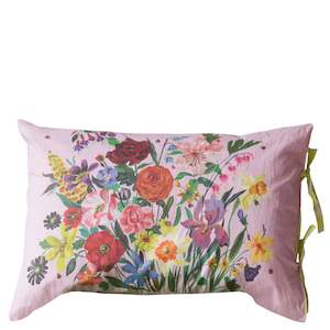 Lazybones Organic Cotton Pillowcase Set - Rainbow Floral