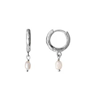 Bianc Clam Earrings - Silver