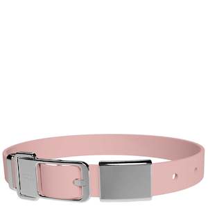 Frank Green Pet Collar with Name Tag - Blushed