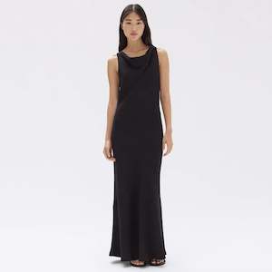 Assembly Label Reign Textured Midi Dress - Black