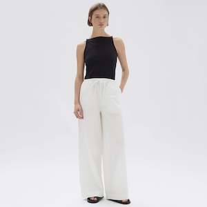 Assembly Label Philipa Poplin Pants - White