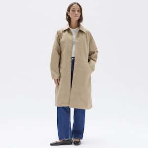 Assembly Label Waxed Car Coat - Light Khaki