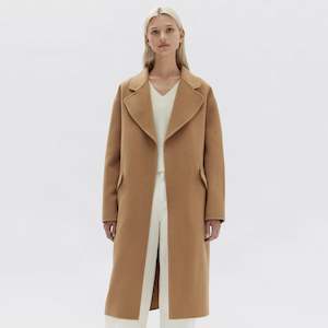 Assembly Label Sadie Single Breasted Coat - Camel