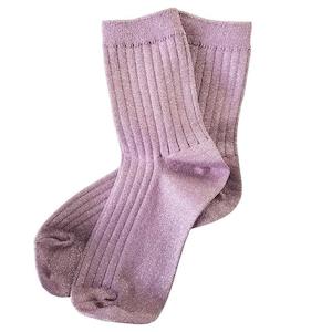 Le Bon Shoppe Her Lurex Socks - Lilac Glitter