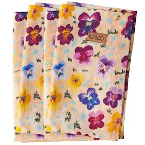 Kip & Co Woven Linen Napkin Set - Pansy