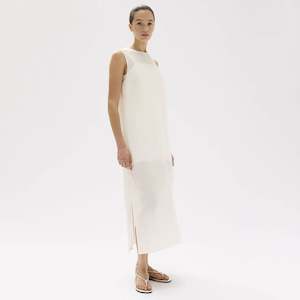 Assembly Label Sabrina Silk Blend Midi Dress - Cream