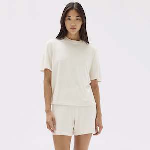 Assembly Label June Silk Knit Shorts - Cream