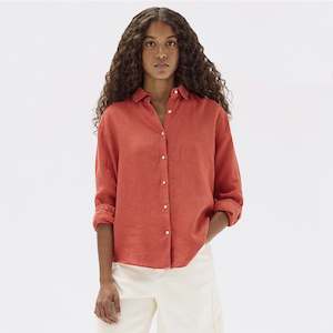 Assembly Label Xander Long Sleeve Shirt - Papaya