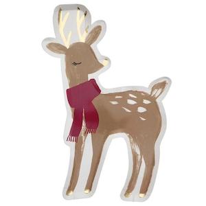 Meri Meri Paper Plate Set - Woodland Deer