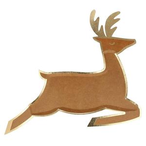 Meri Meri Paper Plate Set - Leaping Reindeer