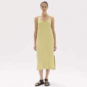 Assembly Label Vallory Linen Slip Dress - Pear