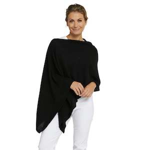 Classic Cashmere Topper - Ebony