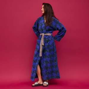 Sage x Clare Vinita Towelling Robe - Lapis