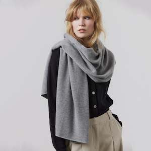 Laing Cashmere Scarf - Grey Marle