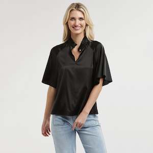 Satin Top - Black