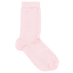 Lamington Merino Adult Crew Socks - Blush