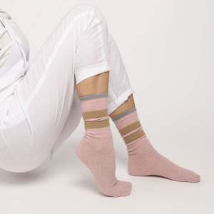 Nooan Possum Merino Dunedin 3 Stripes Socks -  Pink Marshmallow