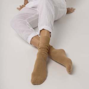 Nooan Hamilton Possum Merino Hamilton Socks - Beige