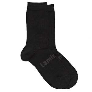 Lamington Merino Adult Crew Socks - Black