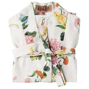 Kip & Co Linen Robe - Bouquet Beauty